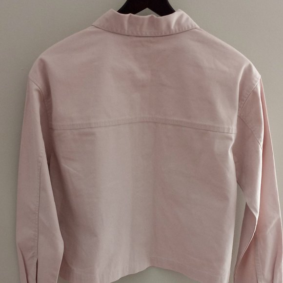 'VANS' OFF THE WALL Pastel Pink Cropped Jacket Size XS/S 100% Cotton NWT - Picture 8 of 14